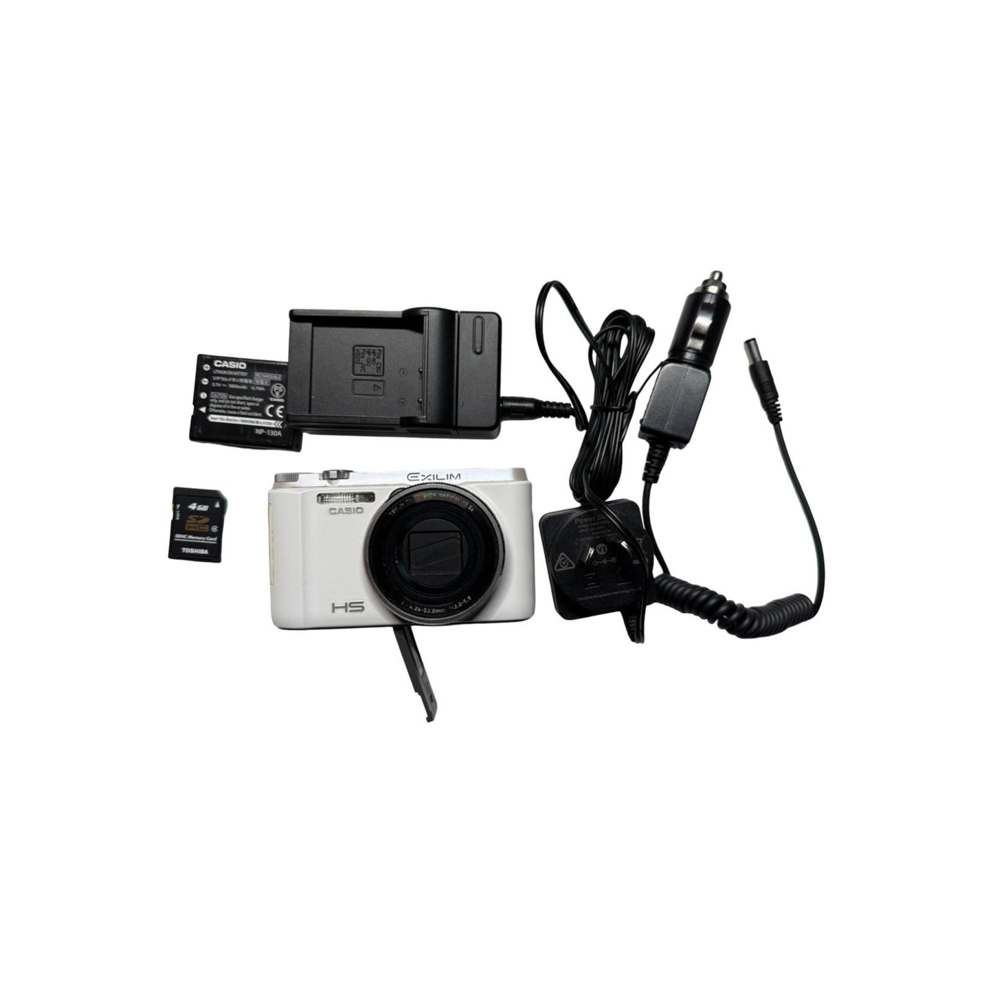 Casio Exilim Ex-ZR1500 / 16.1MP / White / Compact Digital Camera / Flip Screen